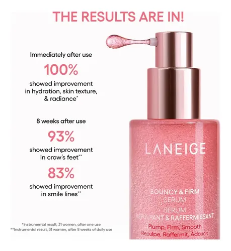 Sérum Laneige Bouncy & Firm Antiedad 30ml Piel Lisa y Luminosa