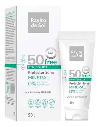 Kit Protector Solar Rayito De Sol Mineral Fps 50 X 50g X 2 U