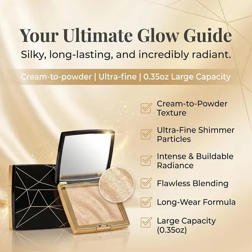 Iluminador Glow Highlighter Liyloihi 10 G Champagne