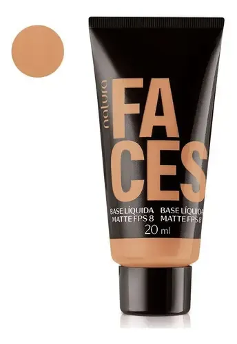 Base Líquida Natura Faces Check Matte con Ácido Salicílico