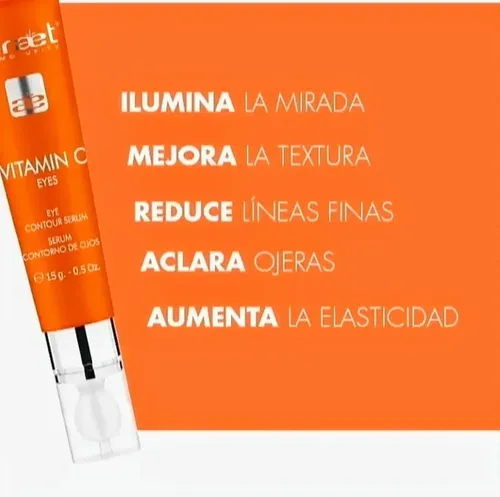Contorno De Ojos Idraet Vitamina C 15gr. Serum. Iluminador.