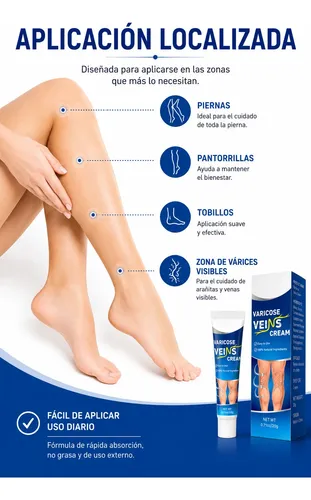 Kit X3 Crema Para Piernas Varicosas Alivio Varices Hidrata