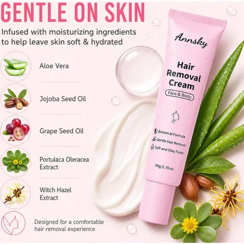Depilación Facial Y Corporal Annsky 1.76 Fl Oz