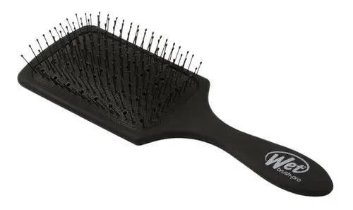 Cepillo Para Cabello Wetbrush Paddle Desenredante Color Negro
