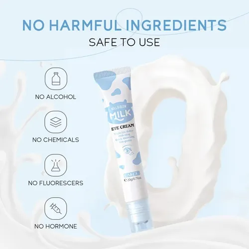 Crema Contorno De Ojos Laikou Milk Con Aplicador 20g Normal Día/noche