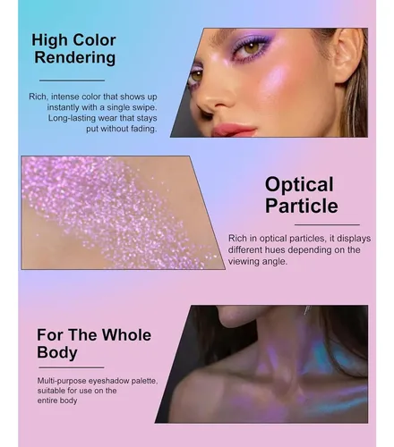 Paleta De Sombras Y Resaltador Holográfico Chameleon
