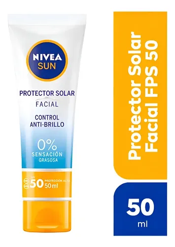 Nivea Sun Protector Solar Control Brillo Efecto Mate 50 Ml