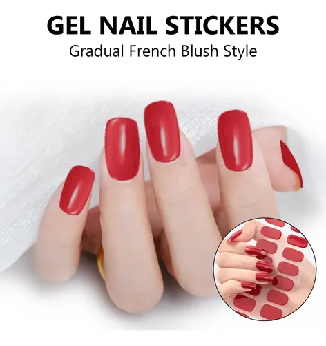 H Adhesivos De Esmalte De Uñas Impermeables Art Stickers X