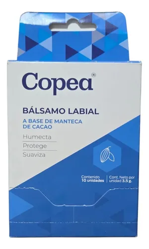 Bálsamo Labial A Base De Manteca De Cacao Copea X 10 Unidad