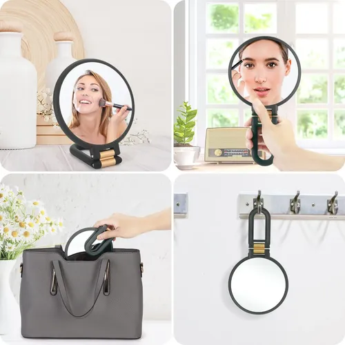 Espejo De Maquillaje Portátil Con Aumento De 15x