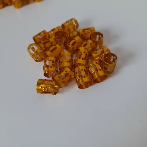 20 Cuff Dorado Para Trenzas, Rastas Y Peinados.