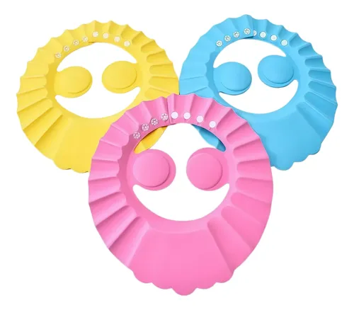 3 Gorros De Baño De Eva, Champú De Ducha Ajustable A Prueba