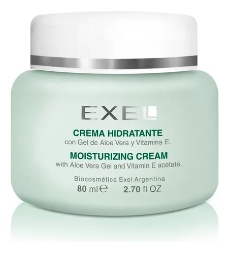 Crema Facial Exel Hidratante Con Gel De Aloe Y Vita E 80ml Todo Tipo De Piel Día/noche