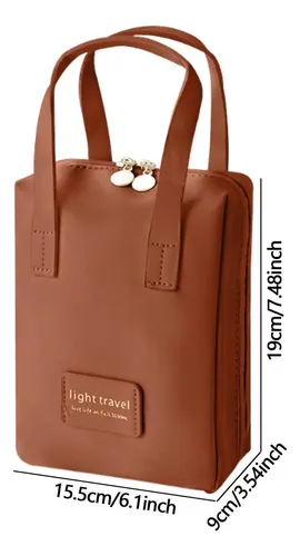 ; `fa Bolsa De Maquillaje Con Cremallera, Gran Capacidad,