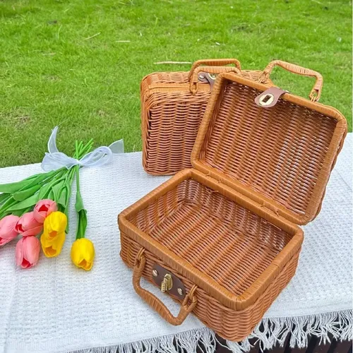 Caja Retro Para Cosméticos – Organizador De Belleza Elegante