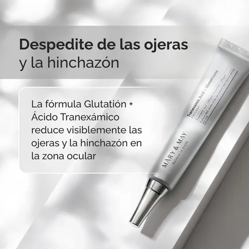 Contorno de ojos MÁRY & MAY Tranexamic Acid + Glutathione Eye Cream