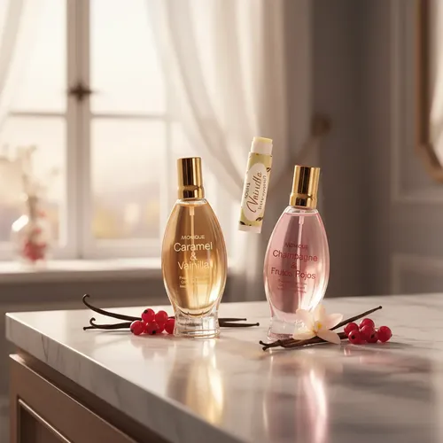 Perfume Femenino Champagne+ Caramel+ Bálsamo Monique Js