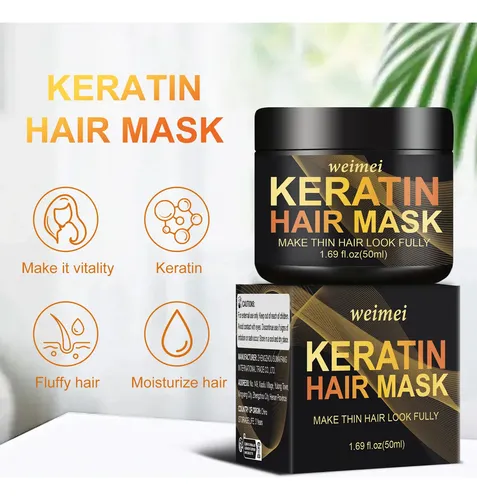 Mascarilla Keratina Weimei 50ml | Cabello Fino Con Volumen
