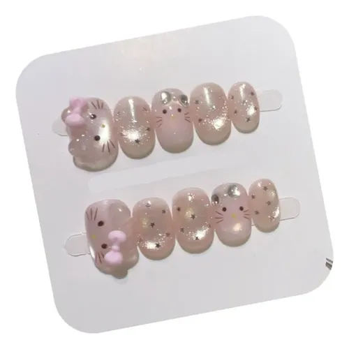 Calidad Superior Parche For Uñas Con Base De Brillo Rosa
