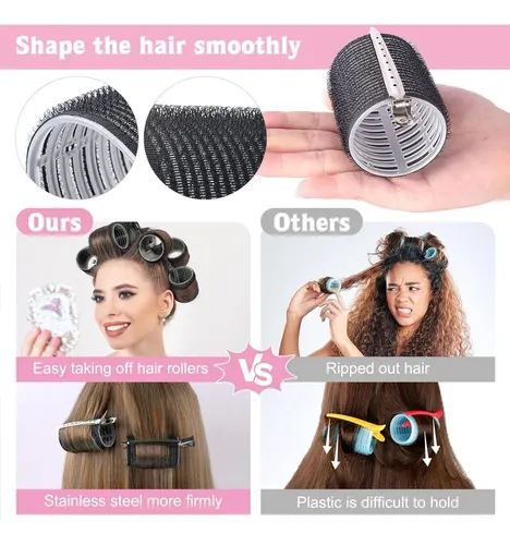 Juego De 60 Rulos Para Cabello Belicoo Con 28 Clips