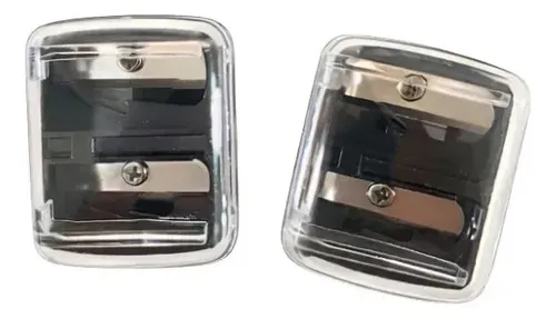 Sacapuntas Doble Maquillaje Cosméticos Lápiz Zeva Negro