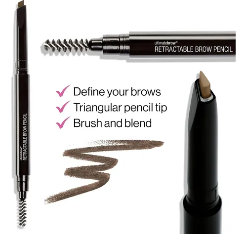 Lápiz Para Cejas Con Cepillo Retráctil Wet N Wild Marrón
