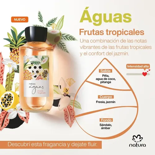 Perfume Mujer Colonia Aguas Frutas Tropicales 150ml Natura