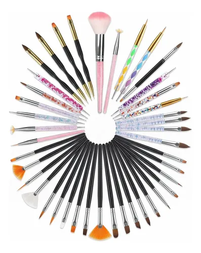 Kit 35 Herramientas Para Manicura Y Nail Art