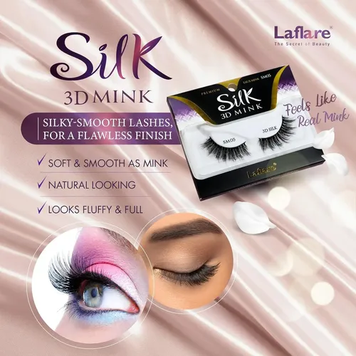 Pestañas Postizas Laflare 3d Silk Mink Ojos De Gato Sm01