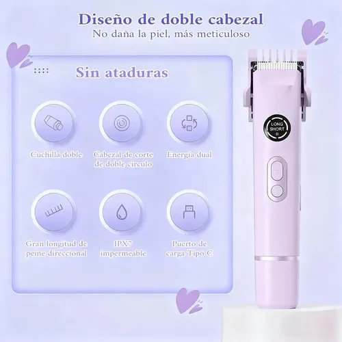 W- Depiladora De Bikini Paramujer Electrica Doble Cabeza .