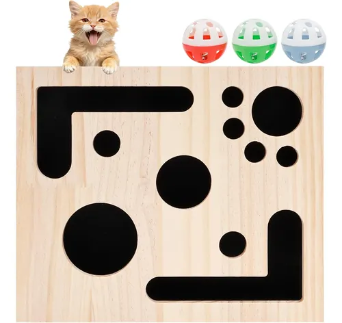 Caja De Limas De Uñas Para Gatos Con Bola De Campana Y Papel