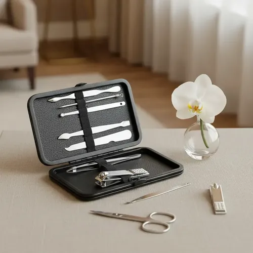 Set De Manicure Black Night