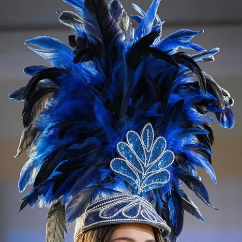 Adorno Para La Cabeza Plumas Adornado Diadema Con Plumas