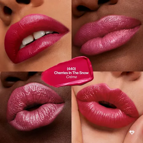 Lápiz Labial Revlon, Cremoso, Tono 440 Cerezas En La Nieve