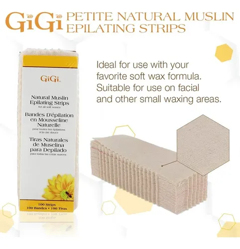 Tiras De Cera Muselina Gigi 100 Piezas 4,45×11,43cm