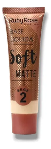 Base Líquida Soft Matte Ruby Rose 29ml Alta Cobertura