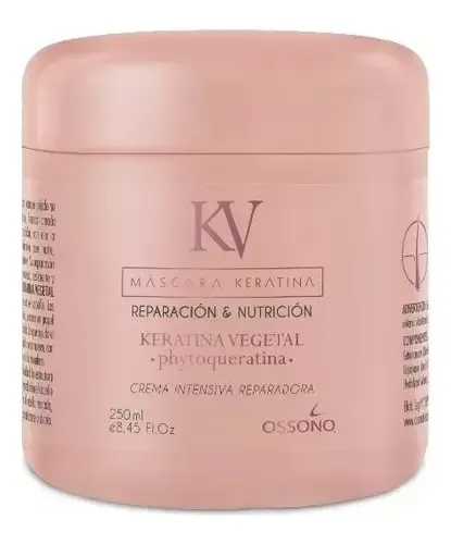 Ossono Mascara De Keratina Cabellos Dañados Repara Y Nutre