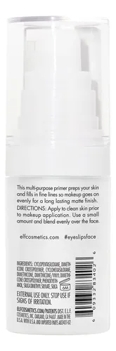 Primer Facial Con Infusión De Minerales E.l.f., Vegano Y Lib
