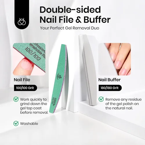 Kit Removedor De Esmalte En Gel Beetles 450 Toallitas 10