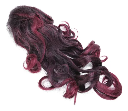 Extensiones De Cabello, Peluca, Larga Y Rizada, Con Pinza