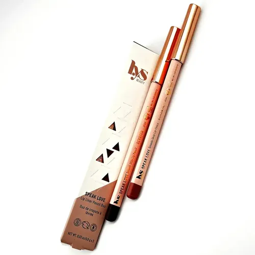 LYS Beauty Speak Love Lip Liner Dúo Devoted Romantic Lápiz Labial Mate Larga Duración
