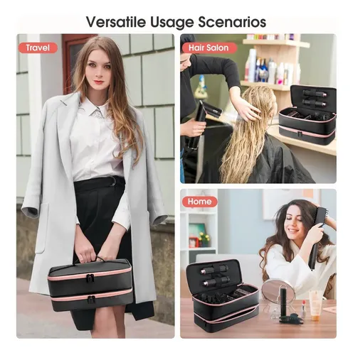 Secador De Pelo Estuche Viaje Para Organizador De Doble Capa