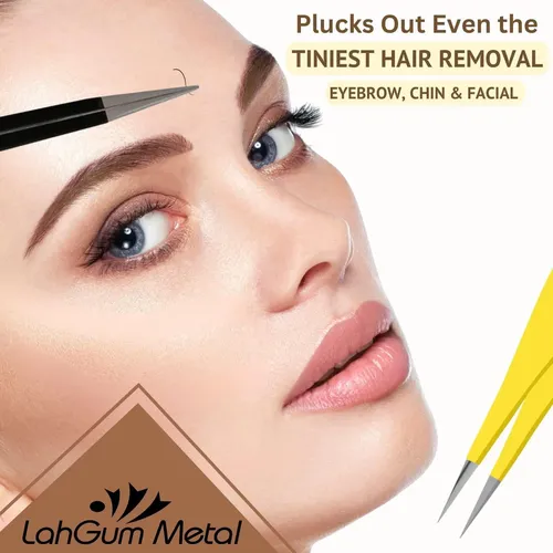 Pinza Fina Punta Precisa Para Cejas Y Pelos Encarnados