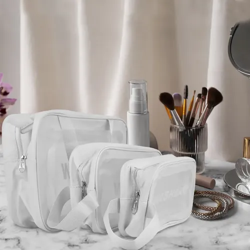 Kit3 Maquillaje Necesario Mujer Cosméticos Viaje Playa C