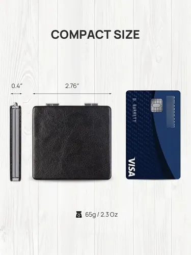 Espejo De Aumento Compacto Omiro 1x/3x Con Piel Sintética Su