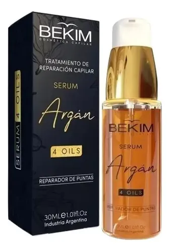 Serum Argan Tratamiento Capilar Reparador Puntas Bekim 30ml
