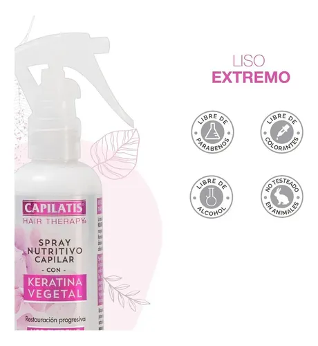 Capilatis Spray Nutritivo Keratina Vegetal 100ml S/ Enjuague