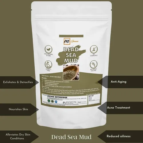 Polvo De Barro Del Mar Muerto Natural 0.5 Kg Para