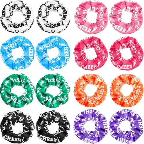 Colección De 16 Scrunchies Elásticos Para El Pelo Cheer Hana