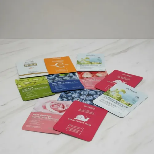 Pack X5 De Mascarillas Facial Bioaqua Surtidas 100% Premium